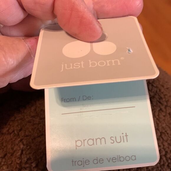 Just Born Size 12 months Reindeer brown costume/onsie - Picture 7 of 8